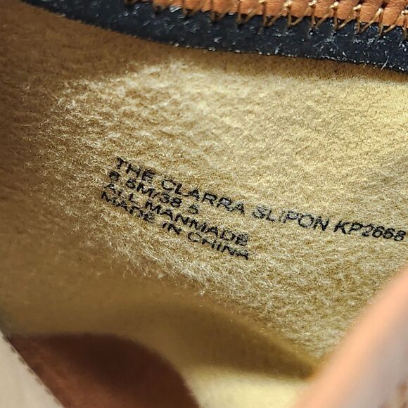 Katy Perry The Clarra Slip-on Mules Smooth Tan Gold Shoes Heels Women's Size 8.5 - Picture 5 of 7